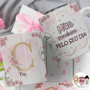 caneca nome e letras