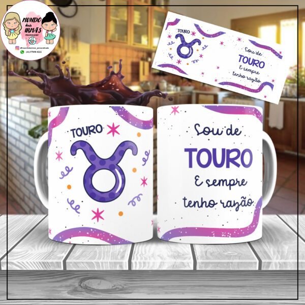 caneca signo personalizada com nome frases e fotos, saiba mais em nosso site e venha comprar a sua caneca