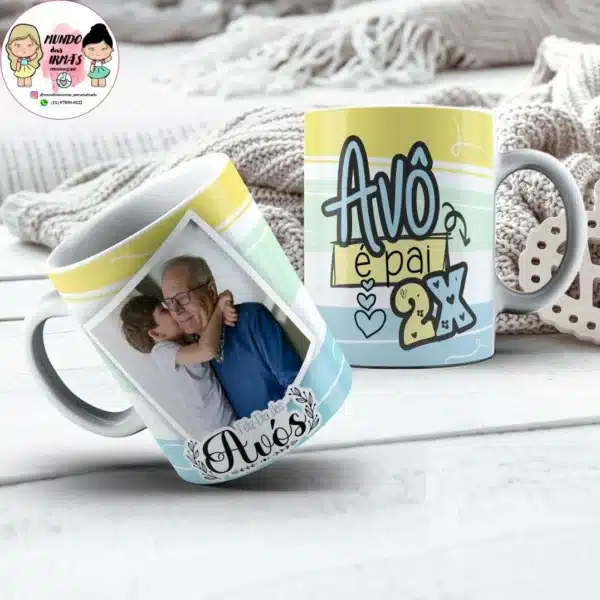 caneca personalizada para avós