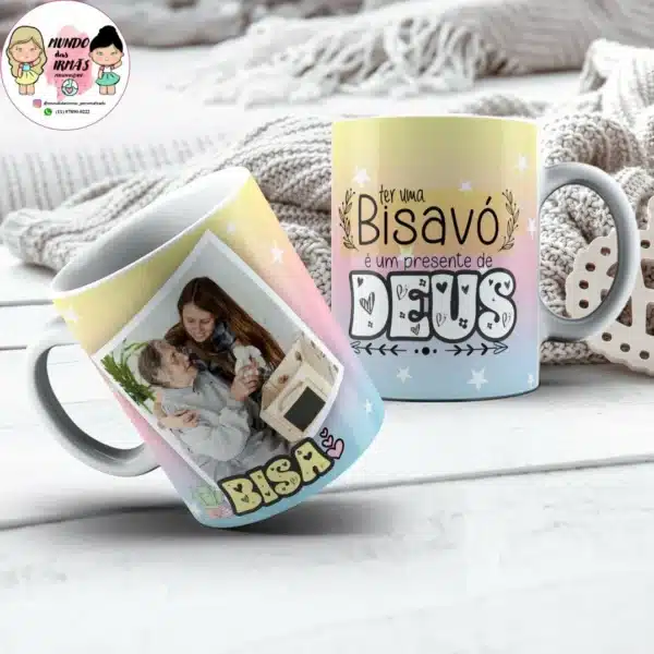 caneca personalizada para avós