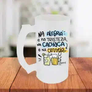 Caneca de Chopp Personalizada de Vidro
