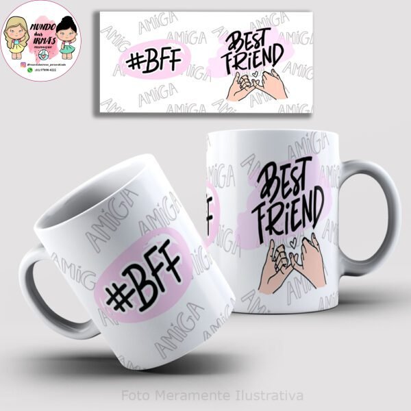 caneca bff