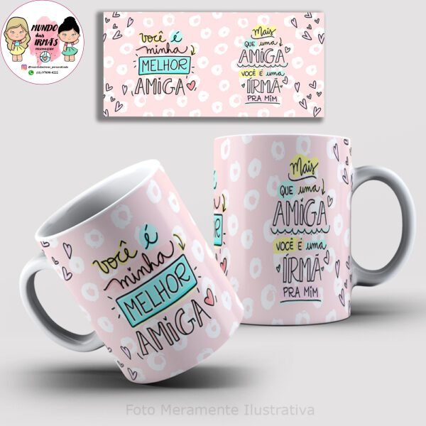 caneca amiga personalizada