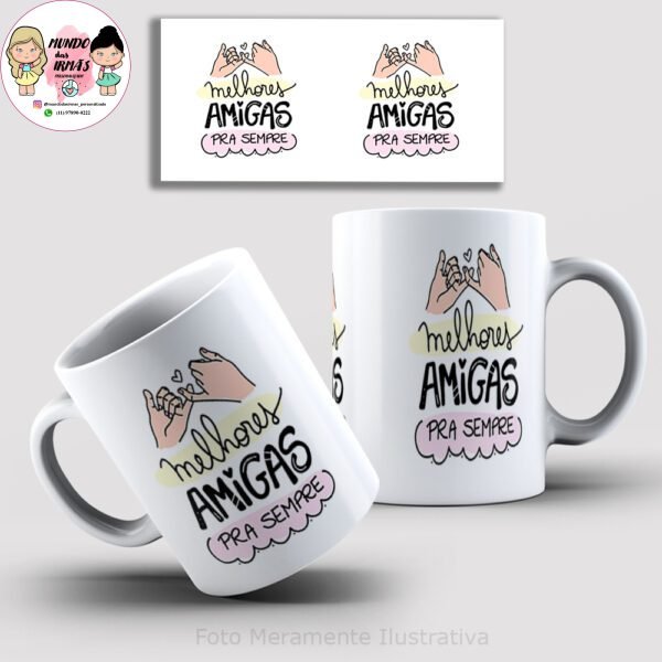 caneca amigas pra sempre caneca personalizada