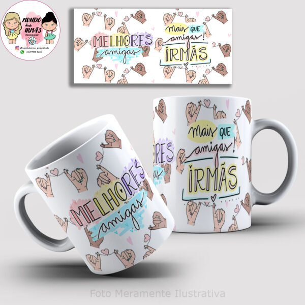 caneca irmãs personalizada