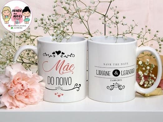 caneca madrinha e mae da noiva