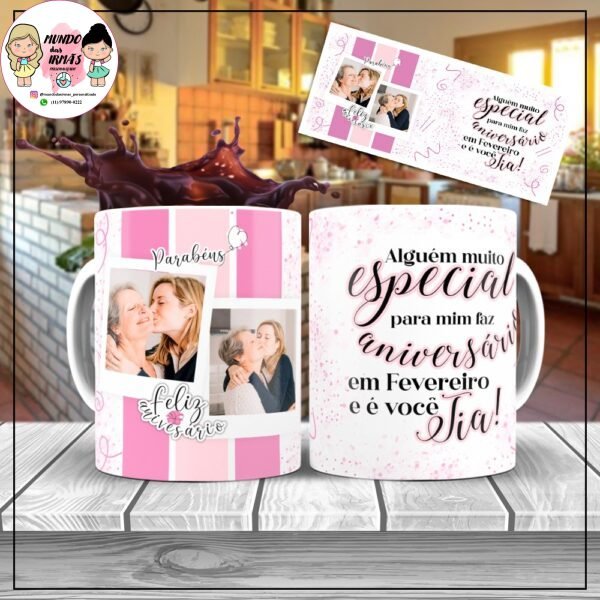 caneca personalizada tia